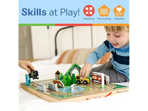Melissa & Doug Take-Along Railroad Set