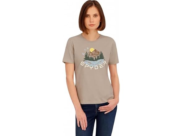 Spyder Women Mountain Sunset Graphic Short T-Shirt