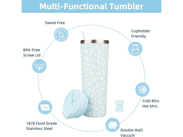 BJPKPK 4 Pack 30oz Insulated Tumbler with Lid & Straw