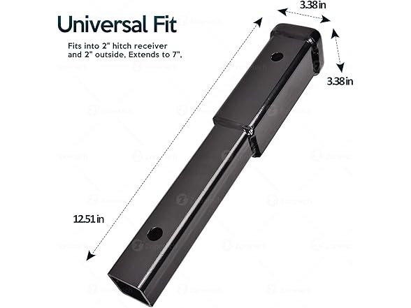 Zone Tech HI0001 Hitch Receiver Tube Extender