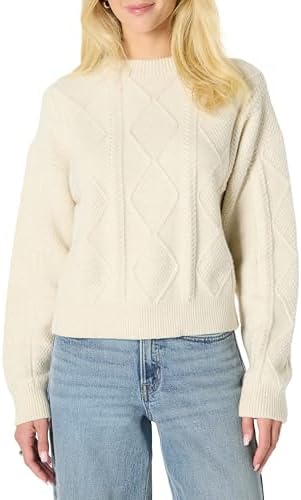 Amazon Essentials Women Relaxed-fit Cable Sweater - Gallery 14
