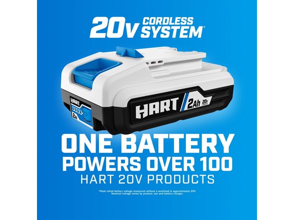 HART 20V Cordless 13" String Trimmer Kit, (1) 2.0 Ah Lithium-Ion Battery