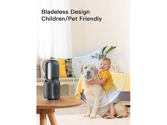let'me 13 Inch Desk Fan Bladeless