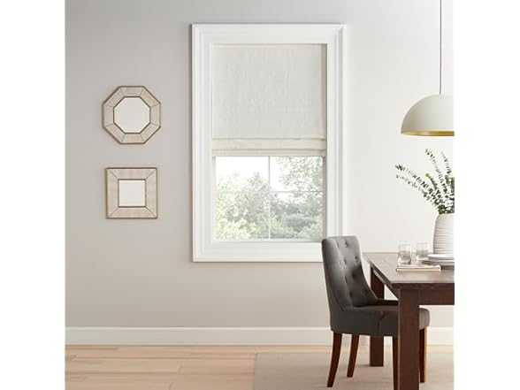 Eclipse Drew Roman Shades 36"x64", White