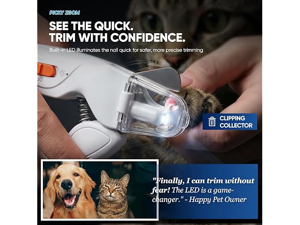 2-in-1 Dog & Cat Nail Clippers and Grinder wi