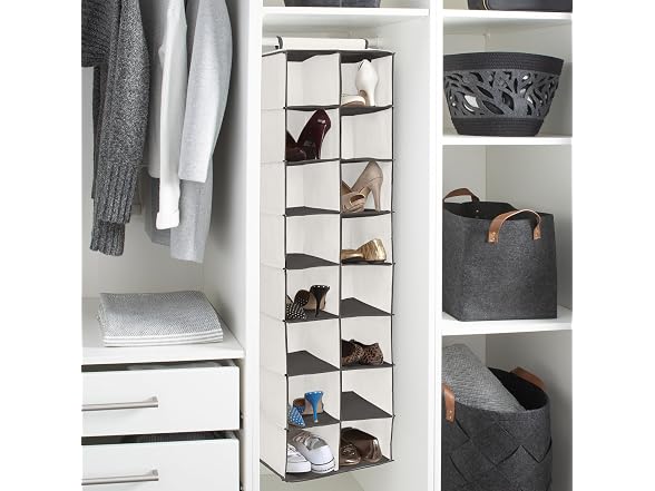 Simplify 16 Pocket Shoe Organizer in Cashmere