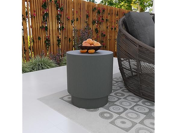 LeisureMod Eden Round Side Table