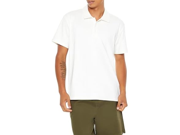 Forever 21 (XXL) Textured Polo Shirt