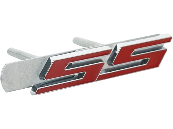 Front Grille SS Emblem Silver Red 1Pc