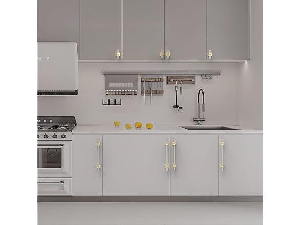 Cabinet Pulls Brushed Nickel and Gold