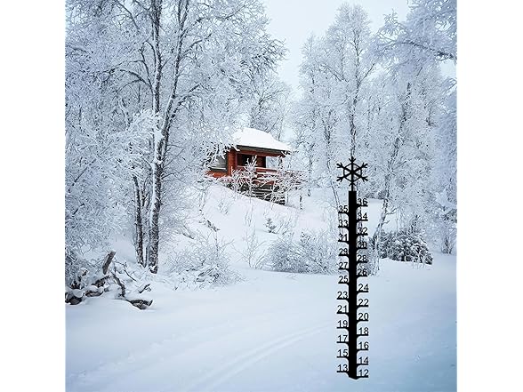 Metal Elk Snowflake Measuring Stick