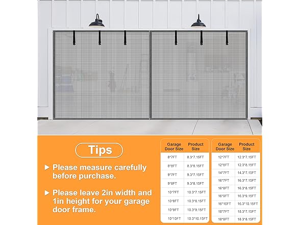 Privacy Garage Door Screen