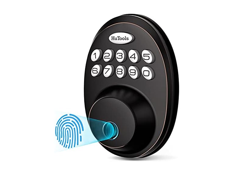 HuTools HT02 Finger Print Deadbolt Lock HT02 ORB Oil Rub