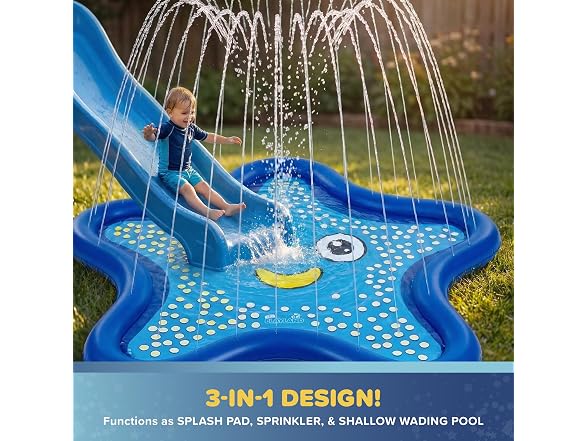 Playland Non-Slip Splash Pad Water Toy for Kids