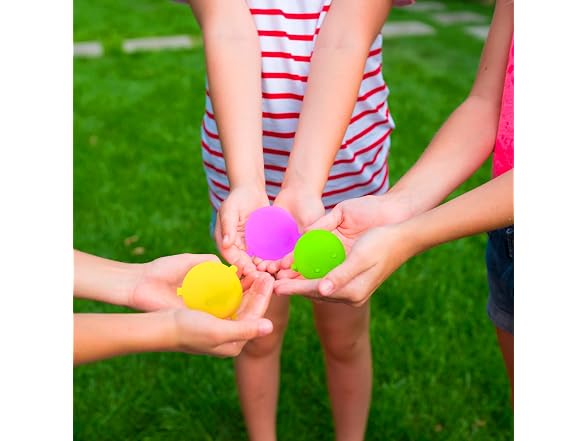 Reusable Water Balloons - 36 pack (12 3-packs)