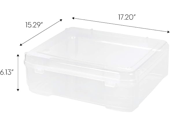 IRIS USA 12x12" Scrapbook Storage Case