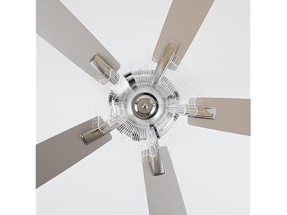 Parrot Uncle F6035CR 52 Inch Ceiling Fans with Lights and Remote