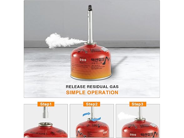SOOYEAH Gas Refill Adapter & Punch Tool
