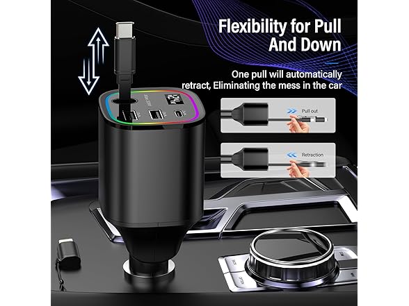 78W 4 in 1 Fast Car Phone Charger