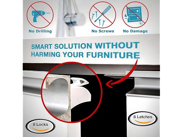 MQP Invisible Magnetic Cabinet Locks Child S