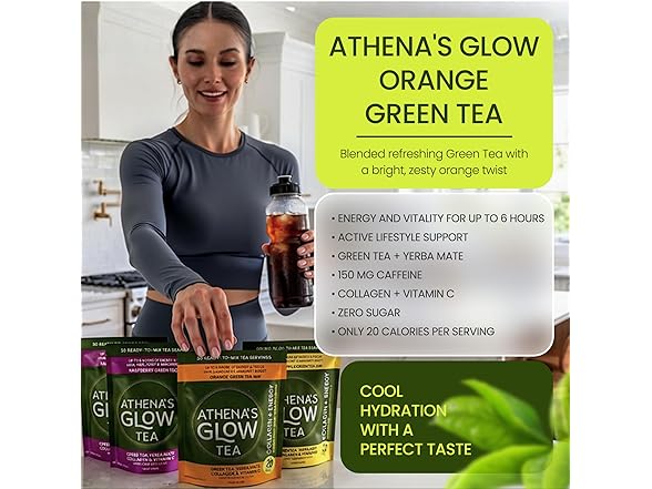 Athena's Glow Tea, Collagen + Energy Tea Mix