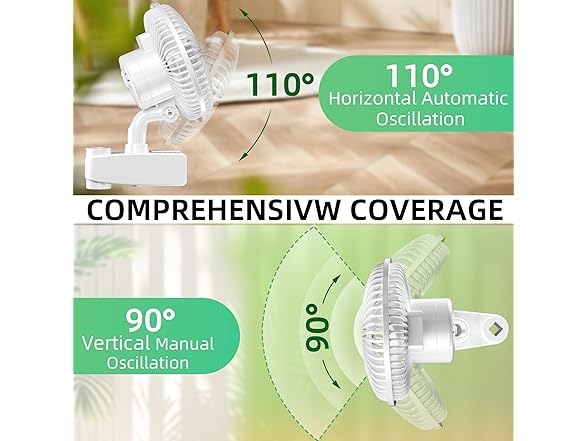 2-Pack Simple Deluxe 6-Inch Clip Fan
