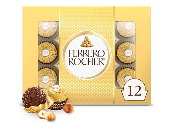 $3.99, Was $7.4052, 46% Off! Ferrero Rocher Hazelnut Choc Box 12ct dealfomo