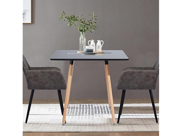FurnitureR 31.5 Inch Square Dining Table