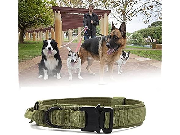 Buyter Reflective Nylon Tactical Dog Collar