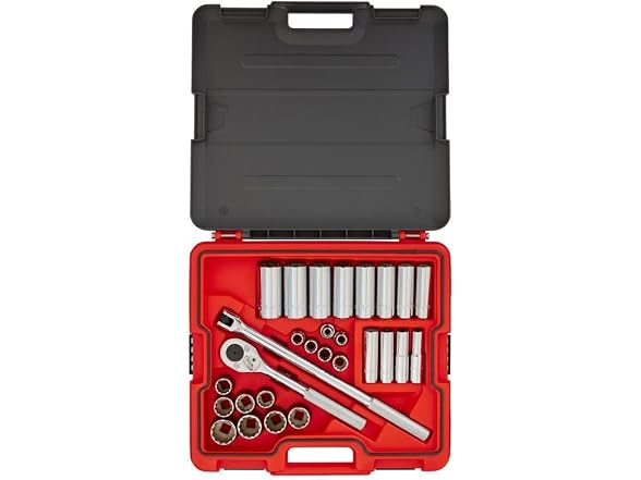 PROTO Socket Set 1/2in DR 30pc SAE 1/2in to 1-1/4in