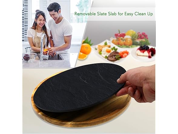 NutriChef JP Cons Catalog Master Rotating Lazy Susan Cheese Board
