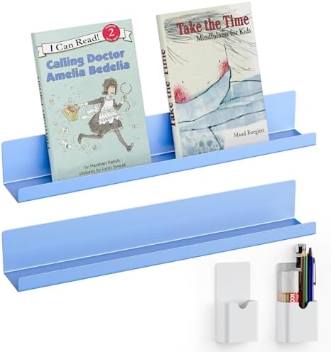 Dtuqyx Metal Magnetic Book Shelf: 17” Adsorption - Gallery 14