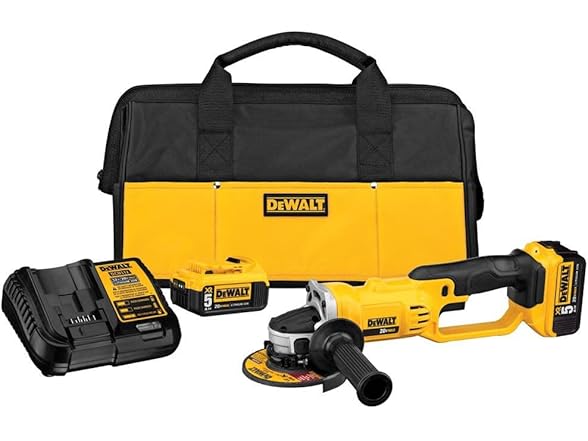 DEWALT DCG412P2 20V MAX Angle Grinder Tool Kit