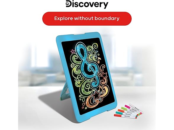 Discovery Discovery Neon Glow Drawing Easel w/ 6 C
