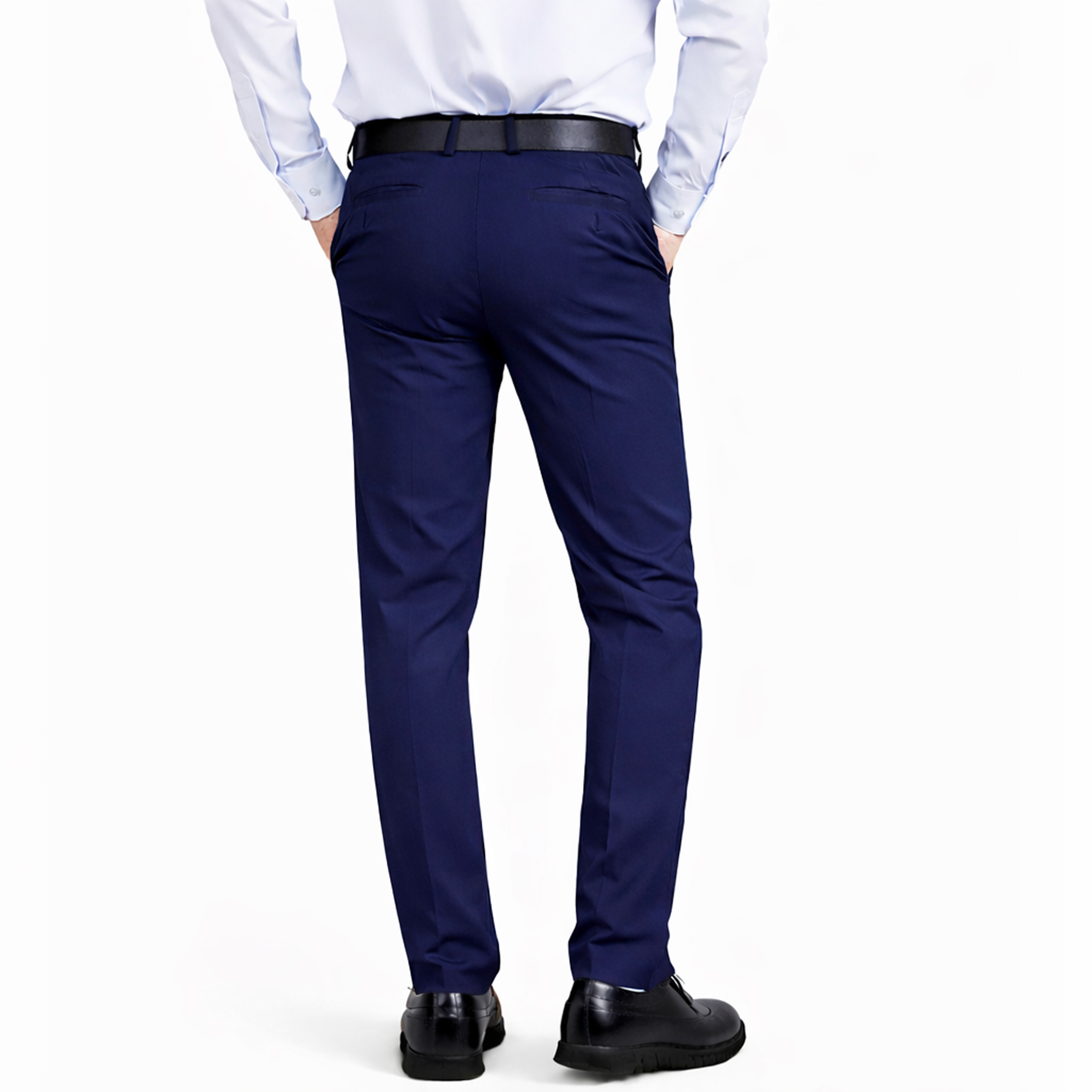 1-2Pk Mens Slim Fit Stretch Dress Pants - Gallery 20