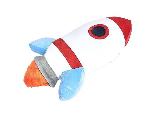 Amazon Basics Kids Space Rockets Decorative Pillow