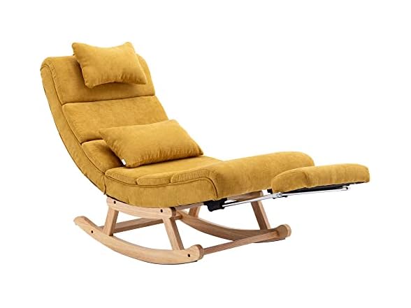 Rocking Glider Chair, Nursery, Yellow