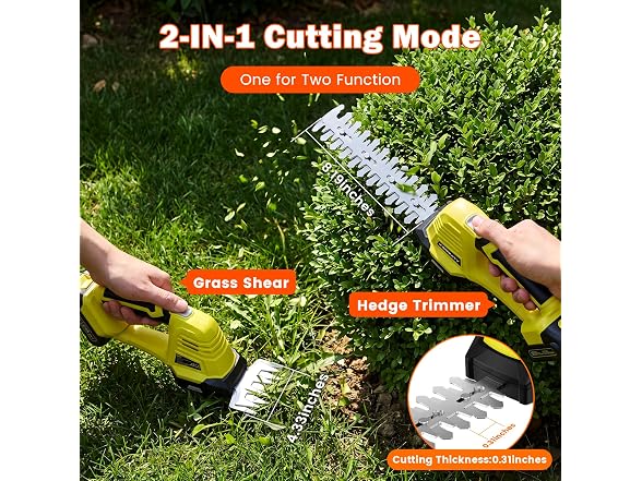KOMASTY Hedge Trimmer Cordless