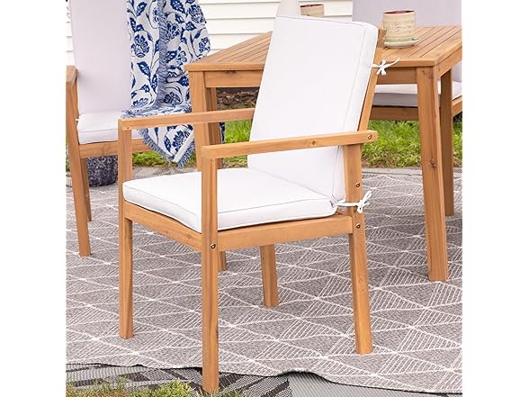 Sunnydaze Outdoor Dining Chairs Set of 2