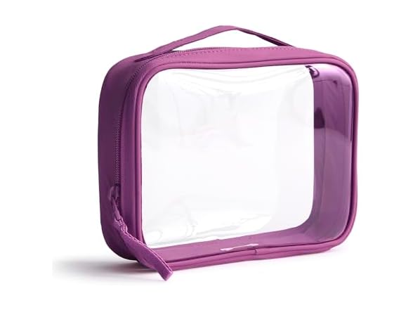 Vera Bradley Clear Cosmetic, Iris Orchid