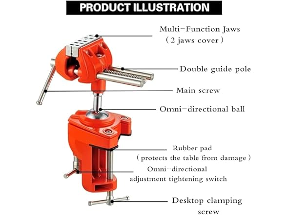 MGMYVDDGVW AAP-Tool-120 360 Degree Bench Vise