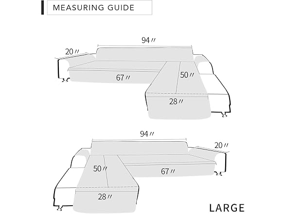 Easy-Going Sofa Slipcover L Shape Sofa Cover 