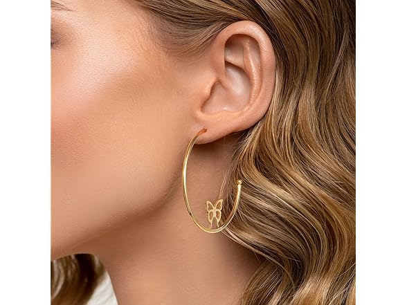 Joo&Rind Big Gold Hoop Earrings For Women