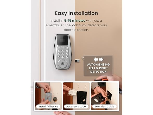 DESLOC C100 Smart Lock with Handle Set