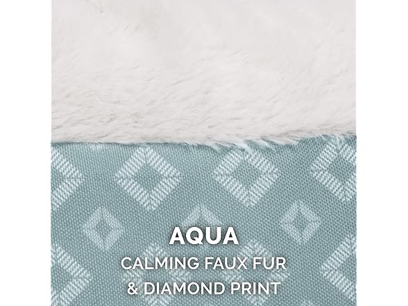 Furhaven Cat Bed - Aqua, Small