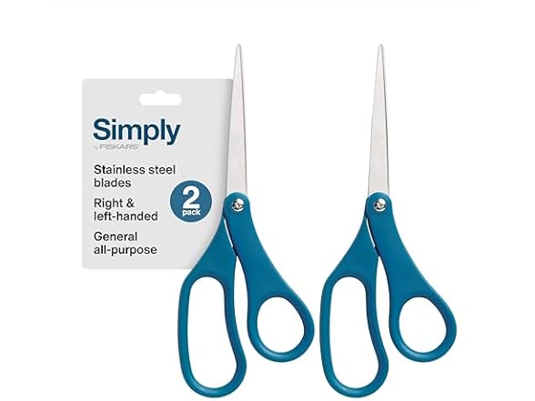 Fiskars 2-Pack 8" All Purpose Scissors