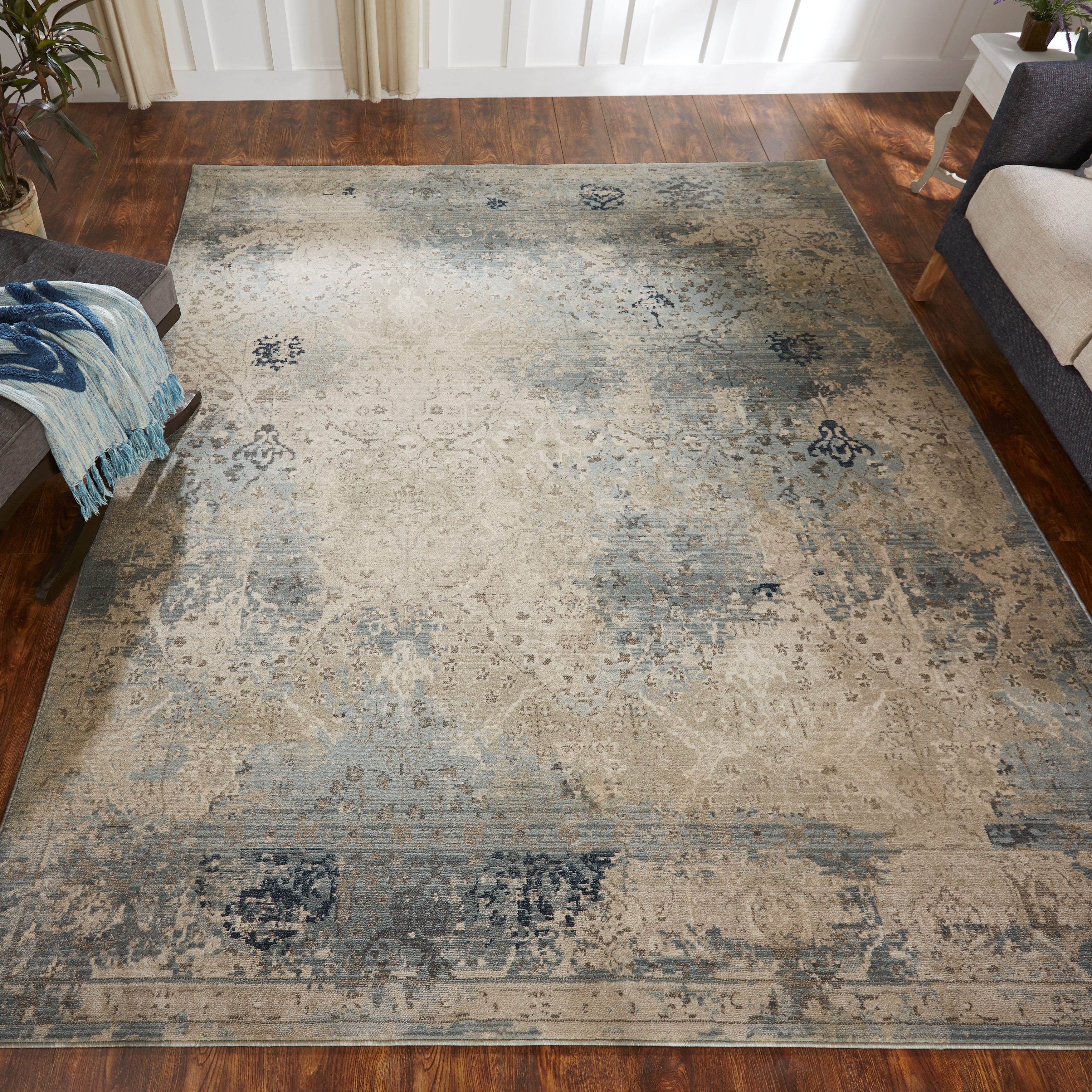 Theory Abstract Area Rug - Gallery 45