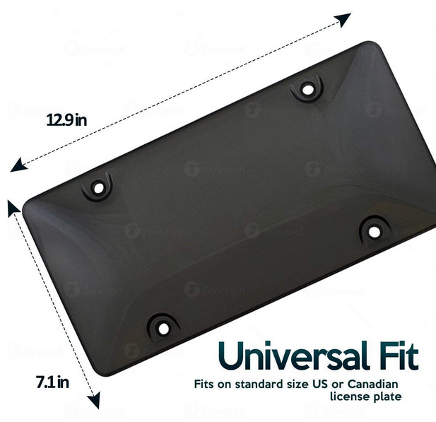 Zone Tech GA0044-UB Smoked License Plate 2pk - Gallery 5