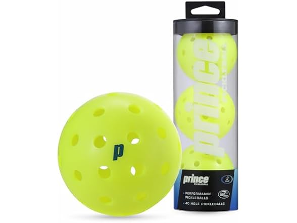 Prince - Pickleballs, 40-Hole Balls 3PK