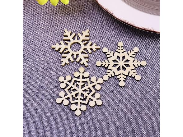 Wooden Snowflake Cutouts Craft